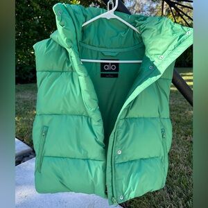 ALO Yoga Green Puffer Jacket